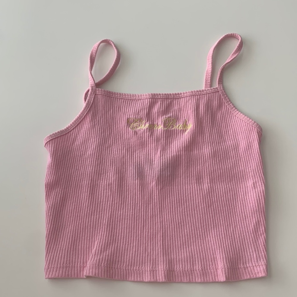 Pink crop top